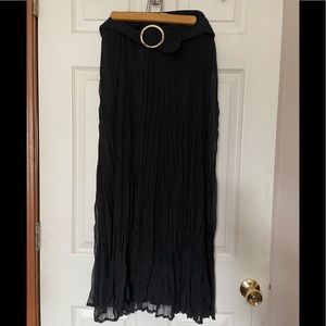 NWT Roz and Ali ankle length skirt with belt